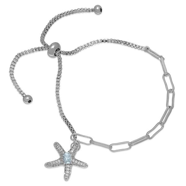 Gemstone by Gianni Argento Starfish Paperclip Adjustable Bracelet - image 