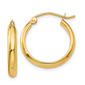 Gold Classics(tm) 18mm. 14k Gold Polished Hoop Earrings - image 1