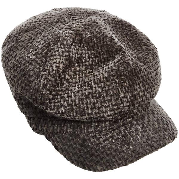 Womens Madd Hatter Chenille Newsboy Hat