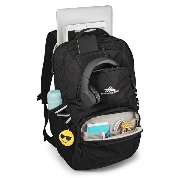 High Sierra® Black Swoop Backpack
