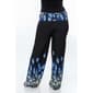 Plus Size White Mark Printed Palazzo Pants-Peacock - image 2