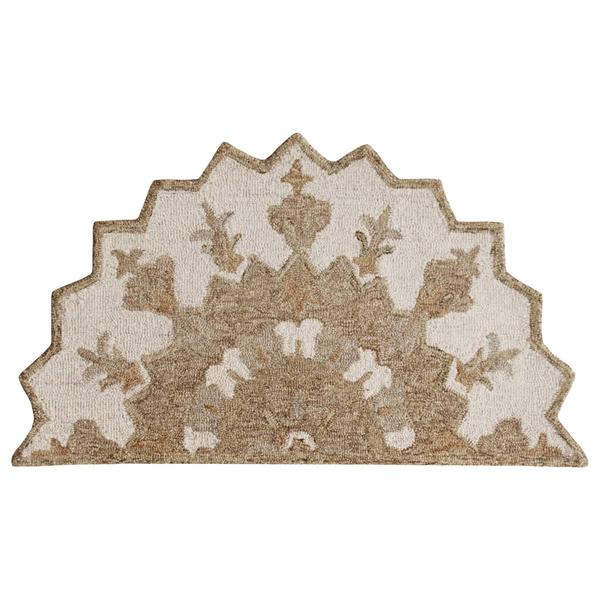 9th & Pike(R) Medallion Hand Woven Half Circle Area Rug