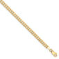 Mens Gold Classics(tm) 3.2mm. 14kt. Gold Beveled Curb Chain Bracelet - image 1