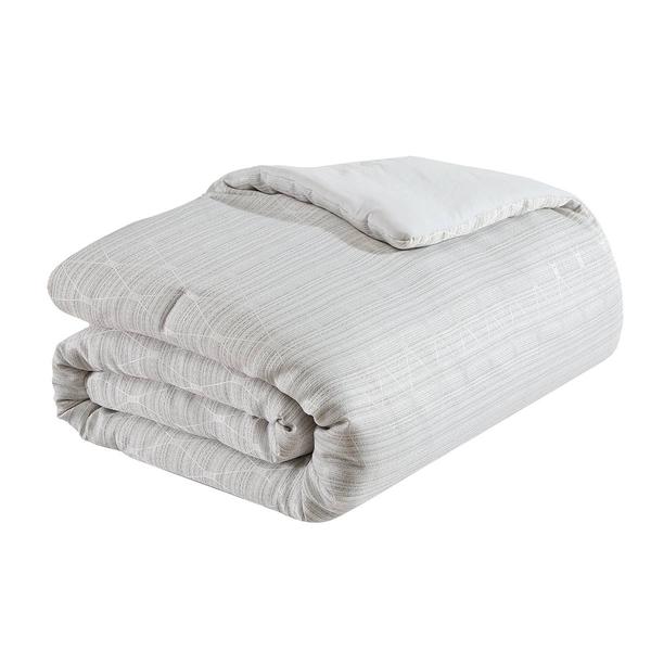Tahari Home Marguerite 5pc. Grey Jacquard Comforter Set