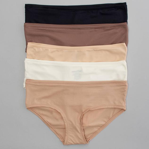 Womens René Rofé® Essential 5pk. Hipster Panties 158903H5-MMSUO