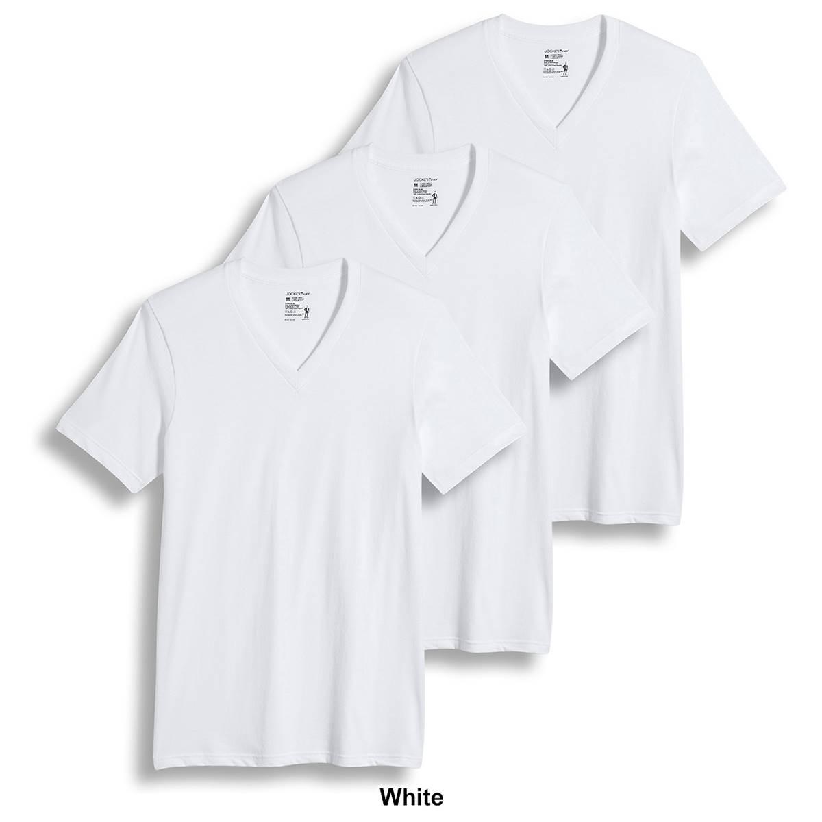 Mens Jockey® 3 Pack Classic V-Neck T-Shirts