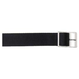 Unisex Watchbands 2 Go 18mm Black Nylon Watch Band