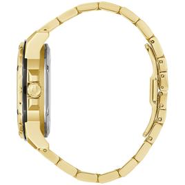 Mens Bulova Marine Star Black Dial Bracelet Watch - 98A273