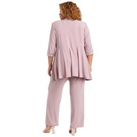Plus Size R&M Richards Floral Lace and Sequin Pantsuit