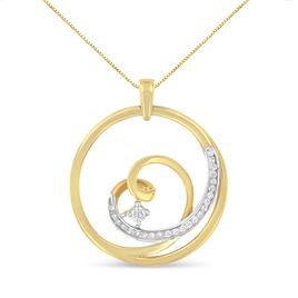 Espira 10kt. Yellow Gold 1/6ctw. Round Diamond Necklace