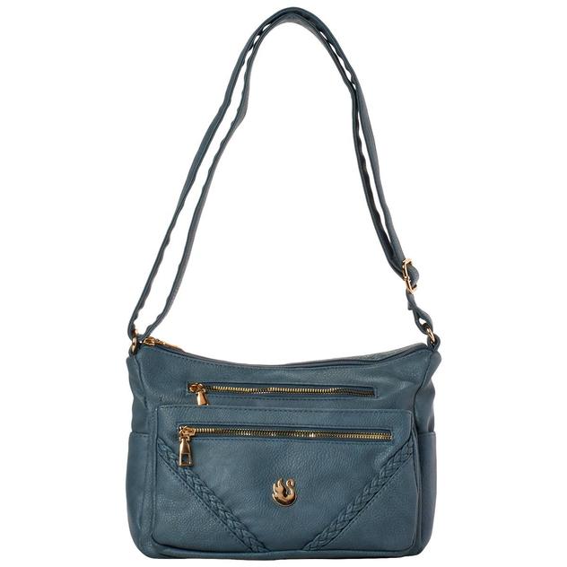 Gloria Vanderbilt Grainy Multi Compartment Braided Crossbody