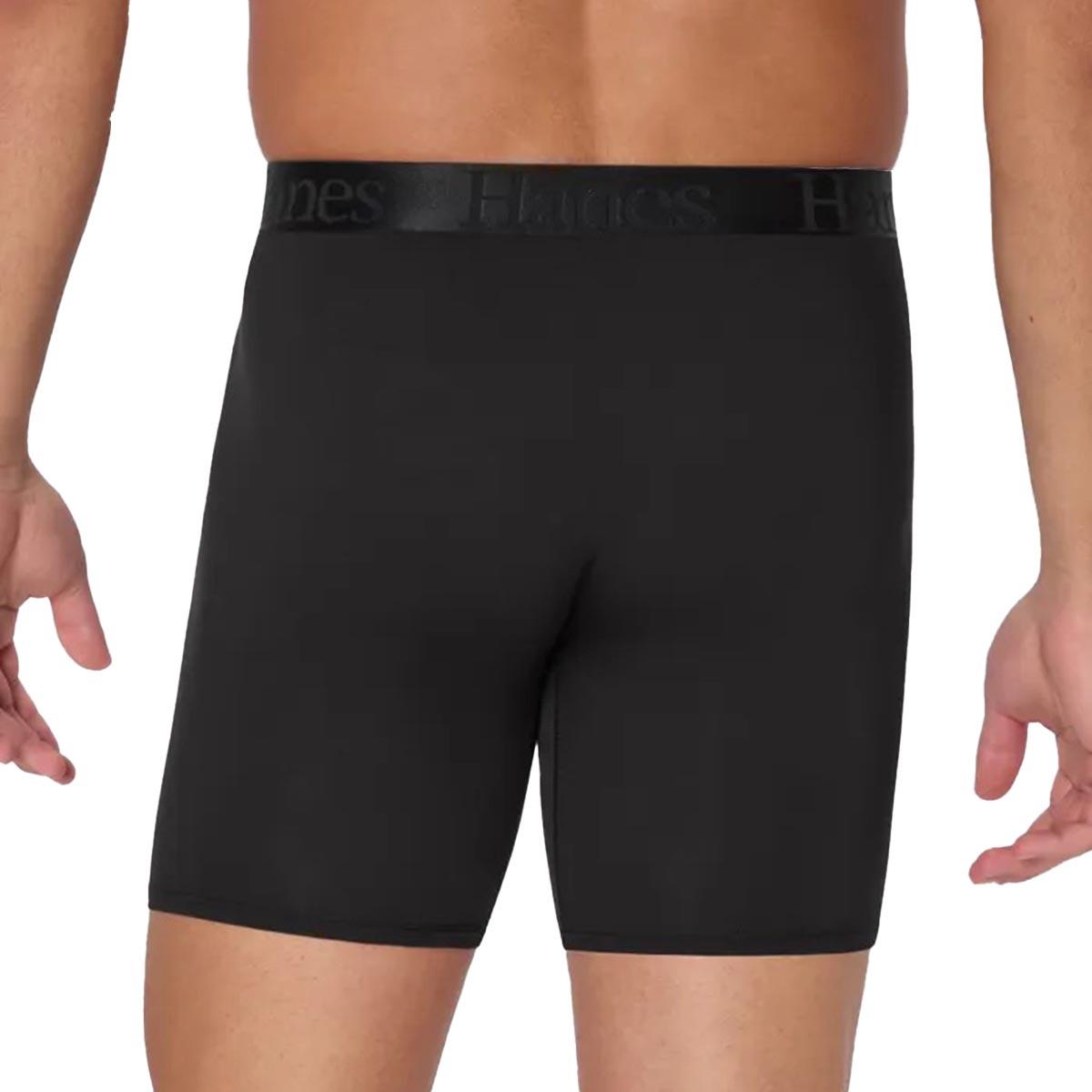 Mens Hanes® Originals 3pk. Supersoft Boxer Briefs - Black