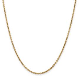 Gold Classics(tm) 2.2mm. Solid Polished Cable Chain Necklace