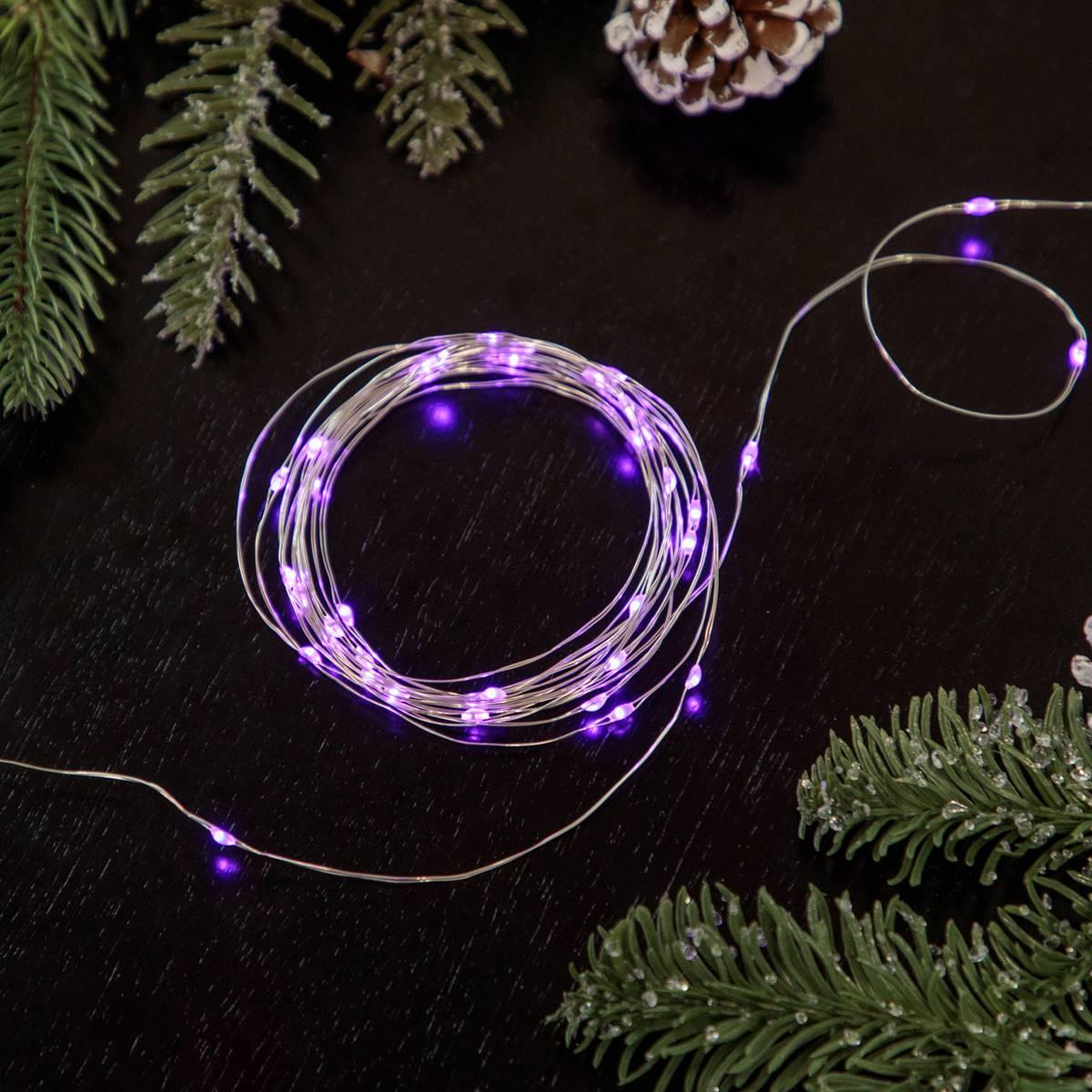 Northlight Seasonal 100ct. Purple LED Micro Fairy Lights
