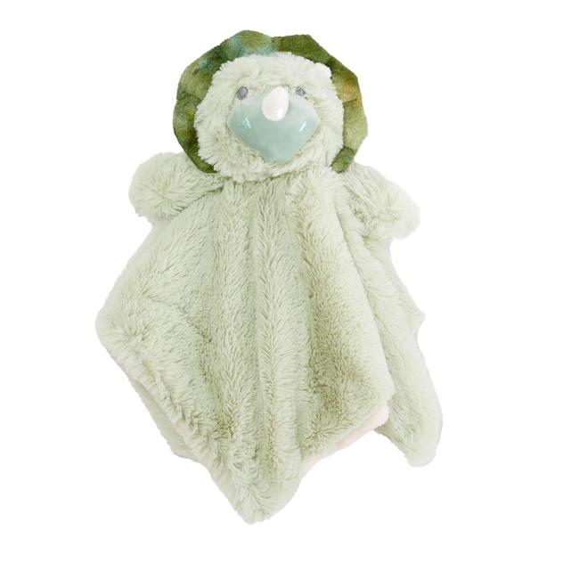 Linzy Baby Dino Rattle Snuggly Security Blanket