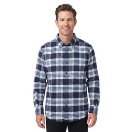 Mens Jackson Hole Flannel Shirt - Blue/White