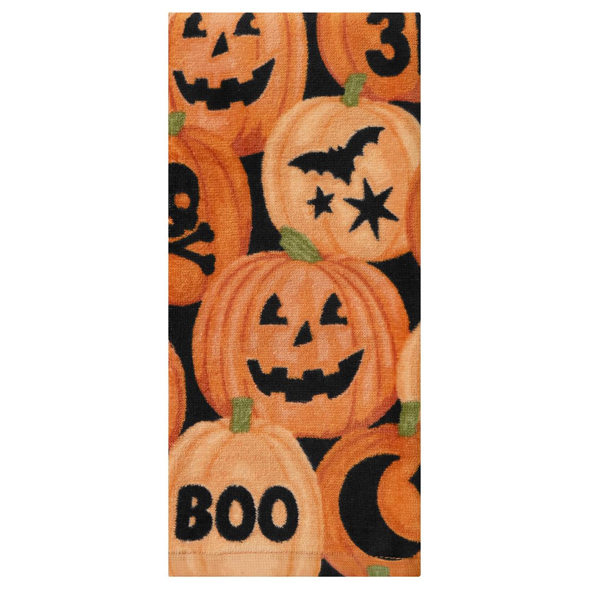 Carved Pumpkin Patch Soft Fiber Reactive Kitchen Towel