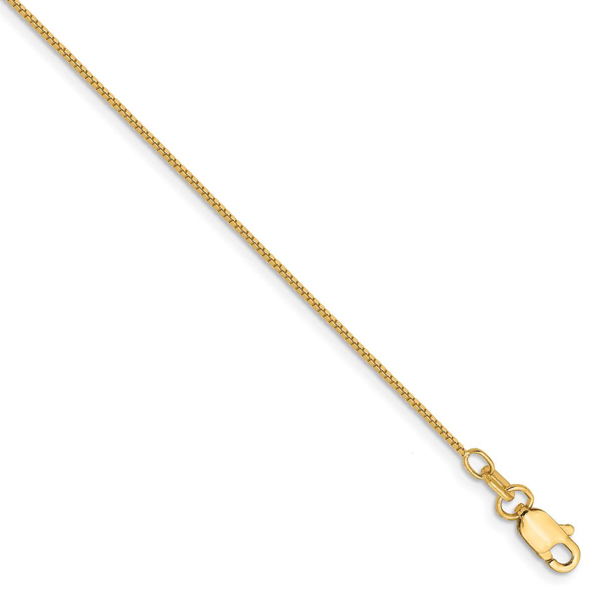Unisex Gold Classics™ .7mm. 14k Gold Box Chain 14in. Necklace
