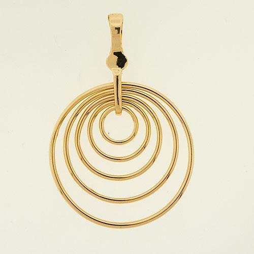 Wearable Art Gold Swinging Circles Slider Enhancer