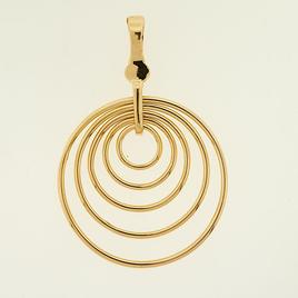 Wearable Art Gold Swinging Circles Slider Enhancer
