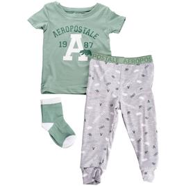 Toddler Girl Aeropostale Aero 2pc. Logo Pajama Set w/ Socks