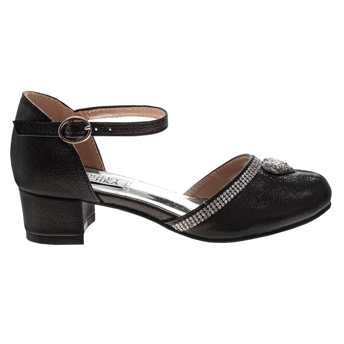 Little Girls Badgley Mischka Slingback Dress Pumps with Heart