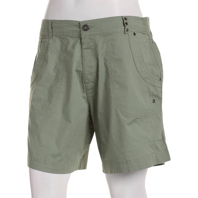 Womens da-sh Daniela One Button Five Pocket Bermuda Shorts