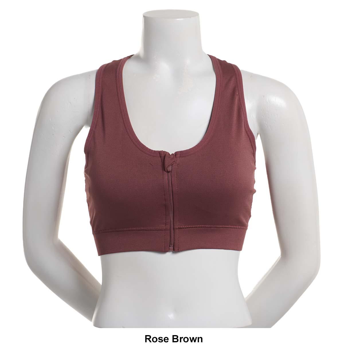 Womens Shadow Sport Seamless Zip Front Sports Bra