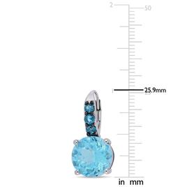 Sophia B 15 1/4ctw. Sky Blue Topaz Drop Earrings
