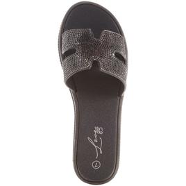 Womens Love 83 Rhinestone Band Jelly Sandals