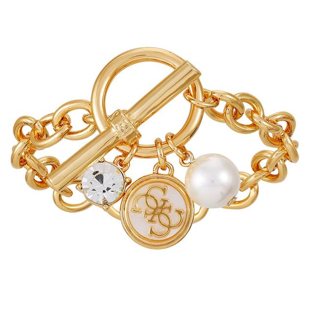 GUESS Gold-Tone Charm Toggle Bracelet