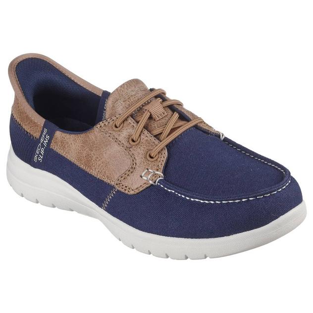 Womens Skechers Slip-Ins® On-The-Go Flex Palmilla Boat Shoes