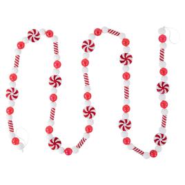 Northlight Seasonal 6ft. Frosted Peppermint Christmas Garland