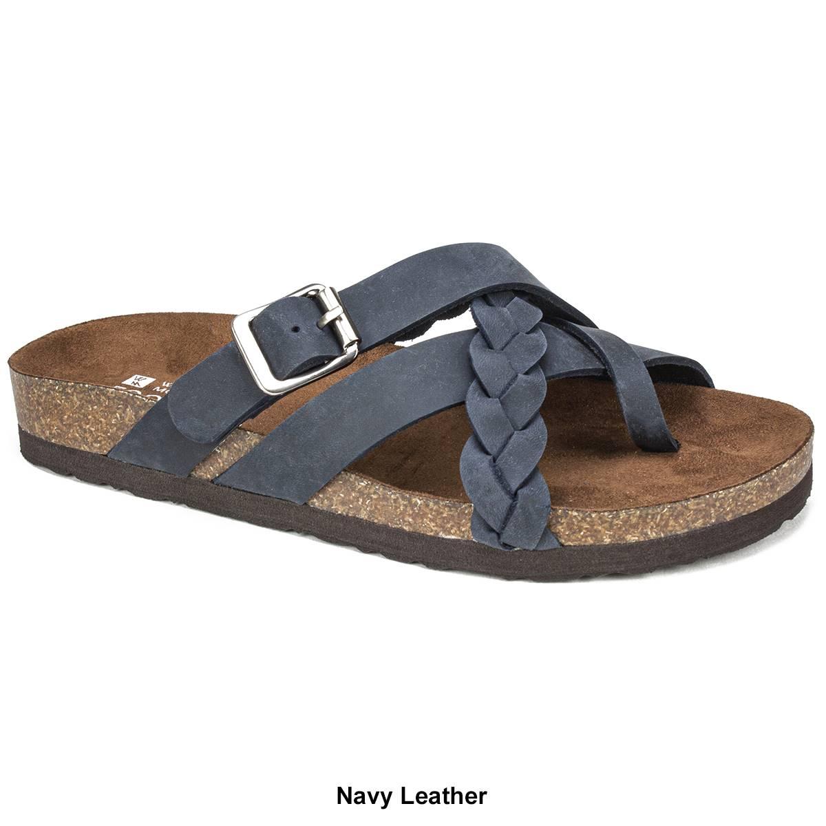 Womens White Mountain Harrington Footbed Slide Sandals