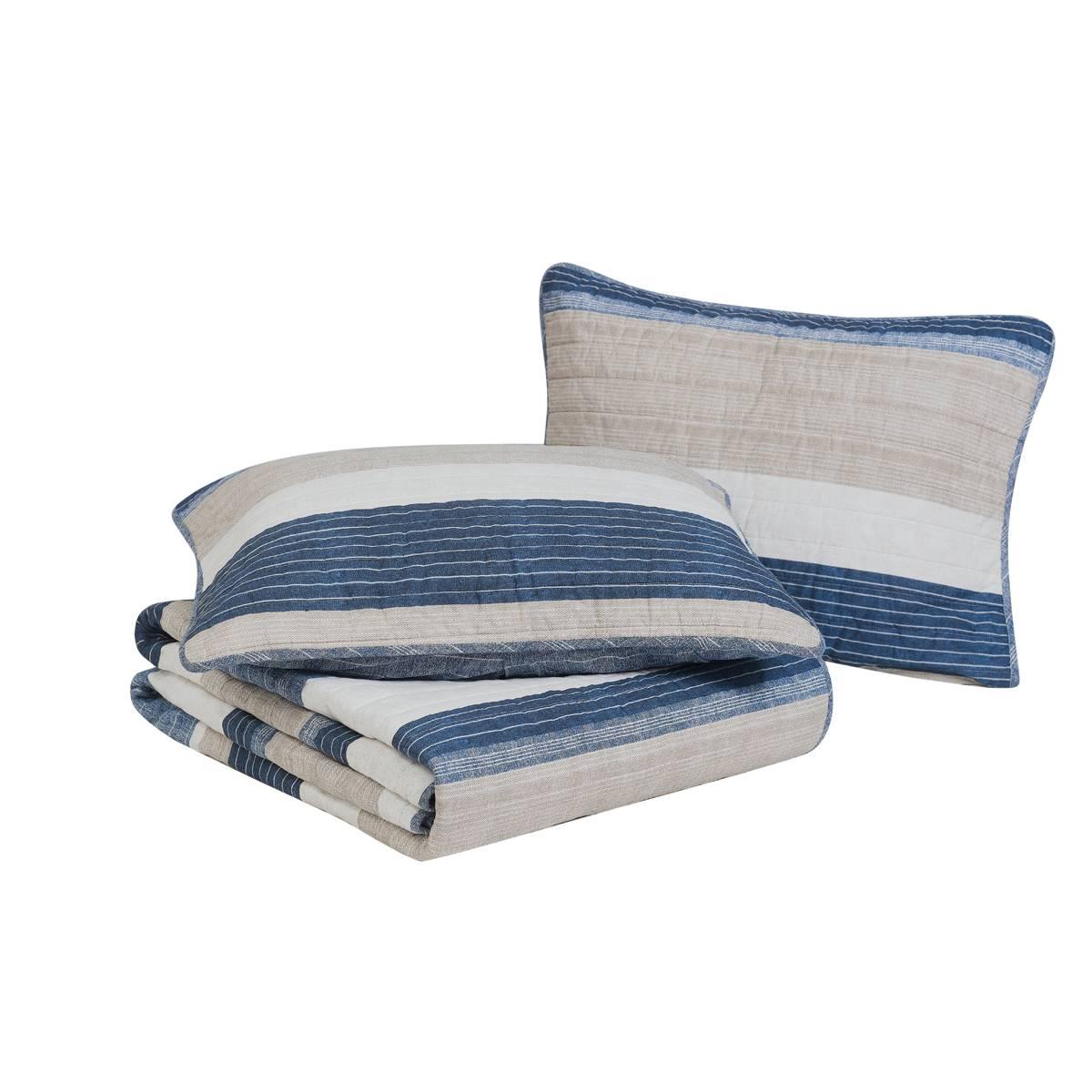 Nautica Ridgeport 136 Thread Count Reversible Quilt Set