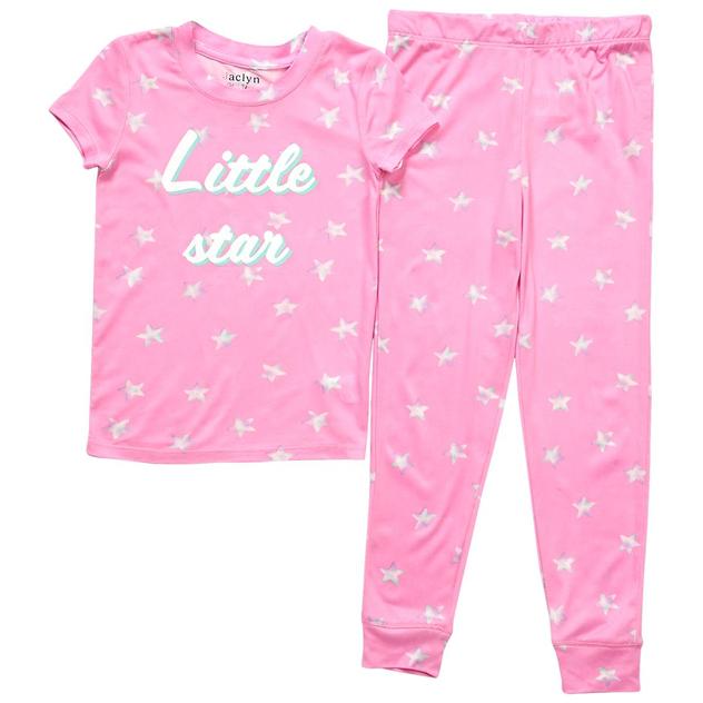 Girls Jaclyn Short Sleeve Little Star Jogger Pajama Set