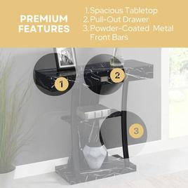 Convenience Concepts Newport 1 Drawer Harri Console Table
