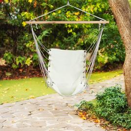 Northlight Seasonal Cream Hammock Chair w/ Wooden Bar