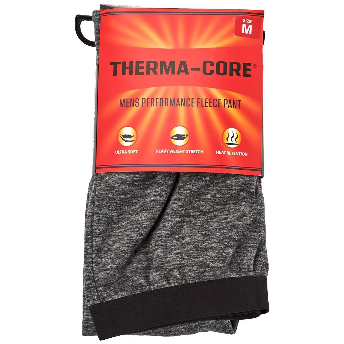 Mens Therma-Core(R) Performance Fleece Thermal Bottom-Med. Heather