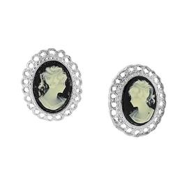 Signature 1928 Cameo Classic Clip On Earrings