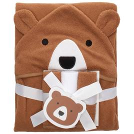 Jamberries 3D Bear Hooded Towel W/3 Washcloths