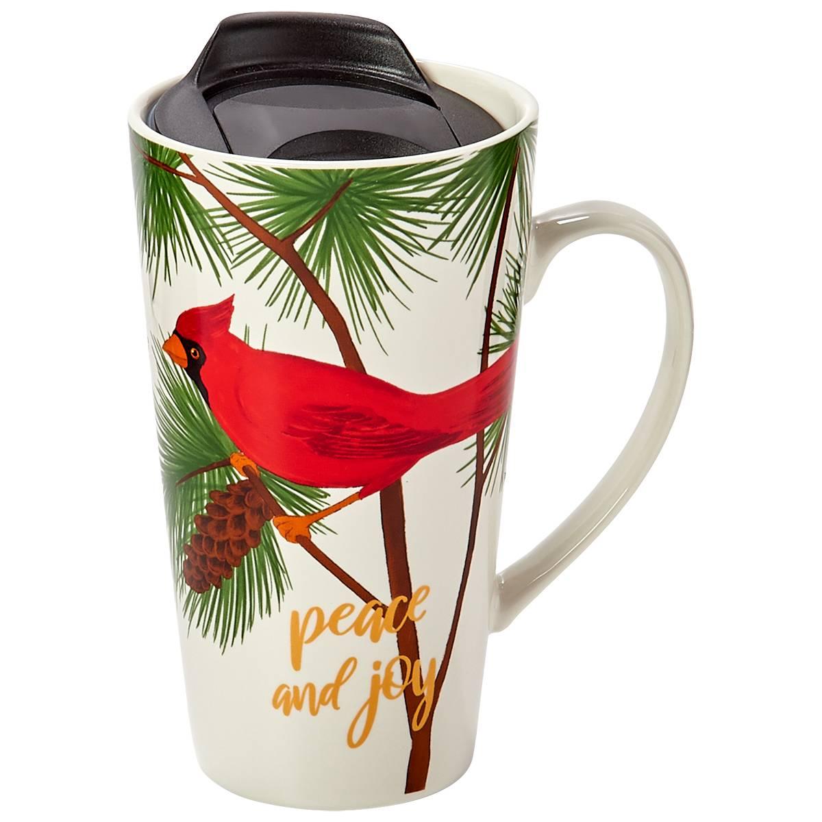 Godinger 18oz. Cardinal Travel Mug