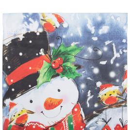 Northlight Seasonal Snowman & Birds Christmas Garden Flag