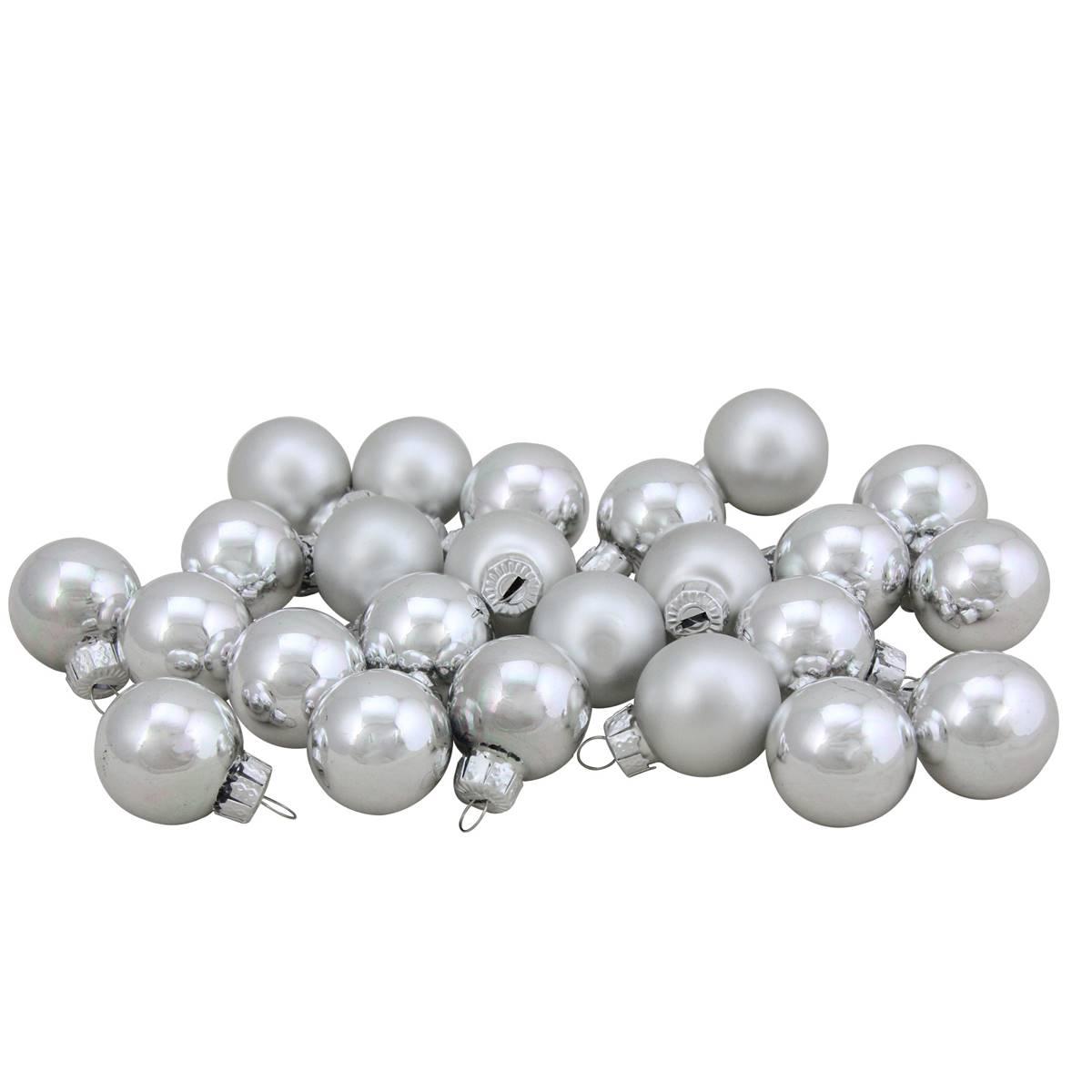 Northlight Seasonal 24ct. Glass Christmas Ball Ornaments