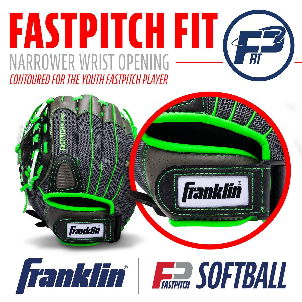 Franklin® 12in Windmill Softball Glove - Grey/Lime