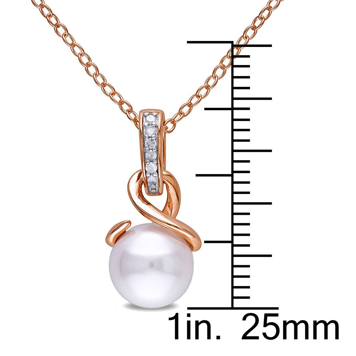 Gemstone Classics™ 18kt. Rose Gold Pearl Twist Pendant