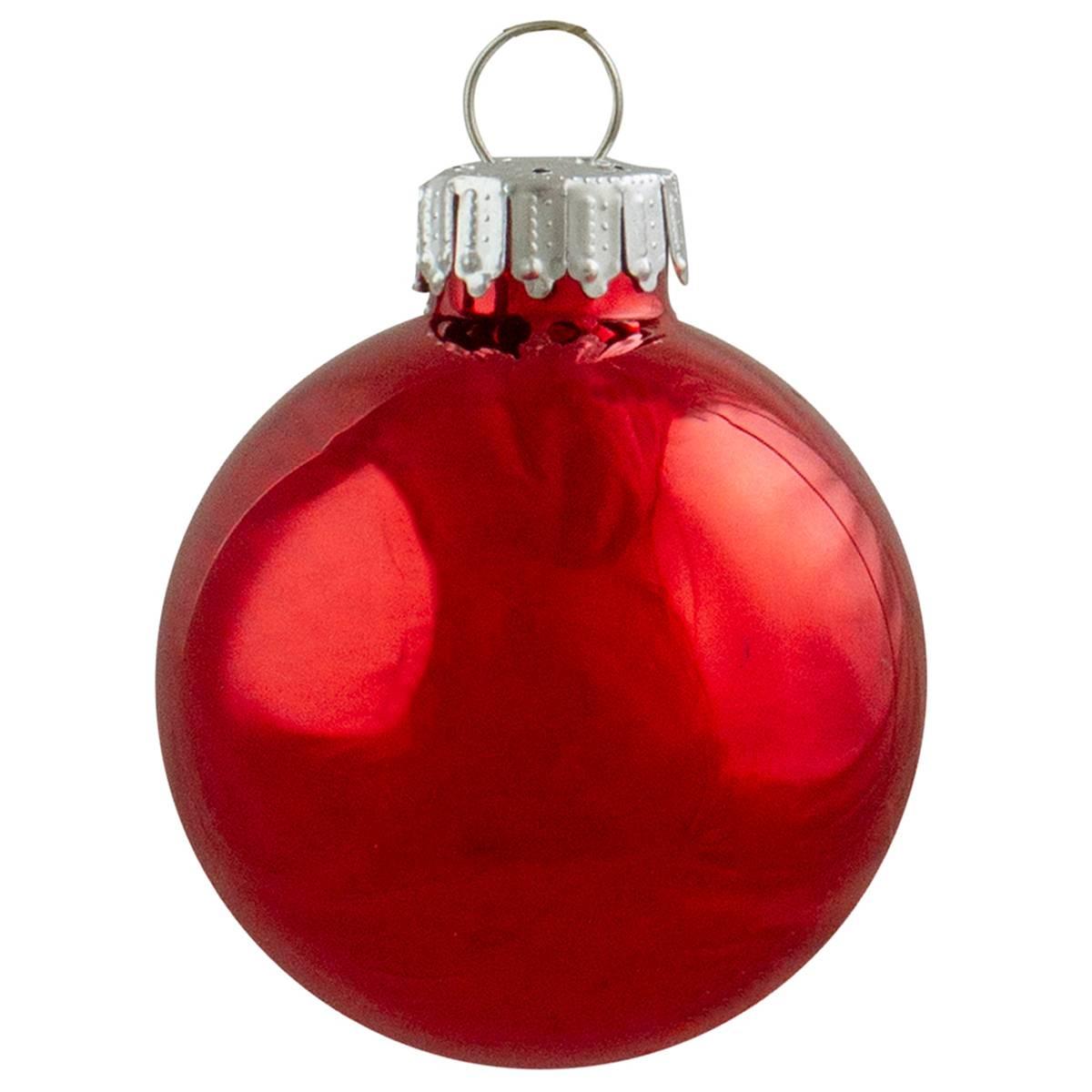 Northlight 12ct. Red & Silver Swirl Glass Christmas Ornaments Set