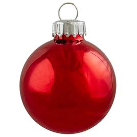 Northlight 12ct. Red & Silver Swirl Glass Christmas Ornaments Set
