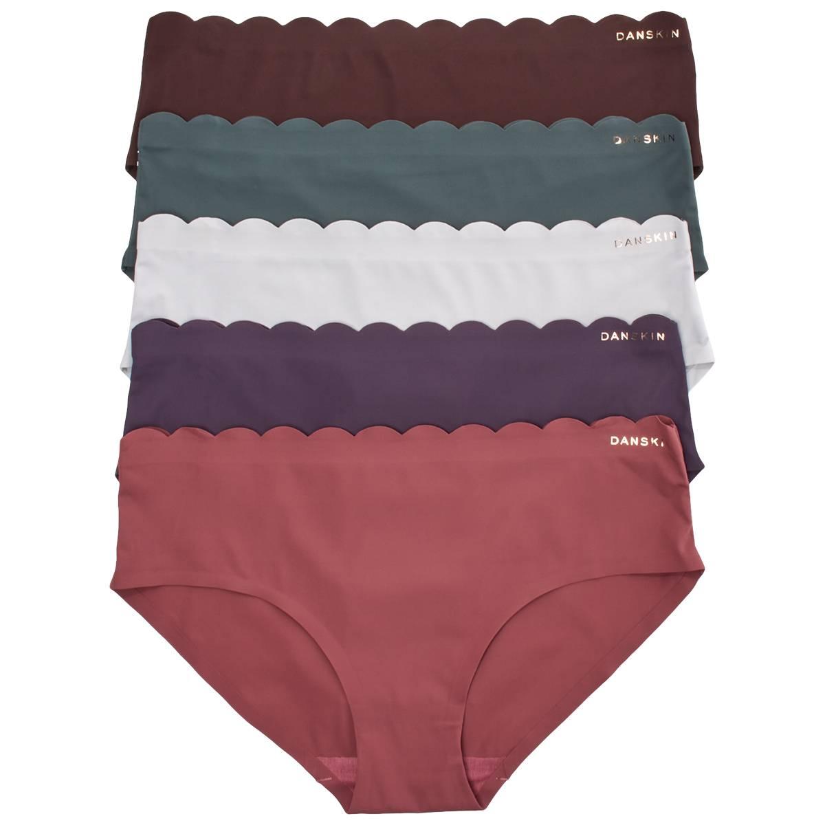 Womens Danskin 5pk. Microfiber Hipster Panties - DS7254-5PKBL