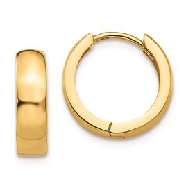 Gold Classics(tm) 14kt. Hinged Hoop Earrings
